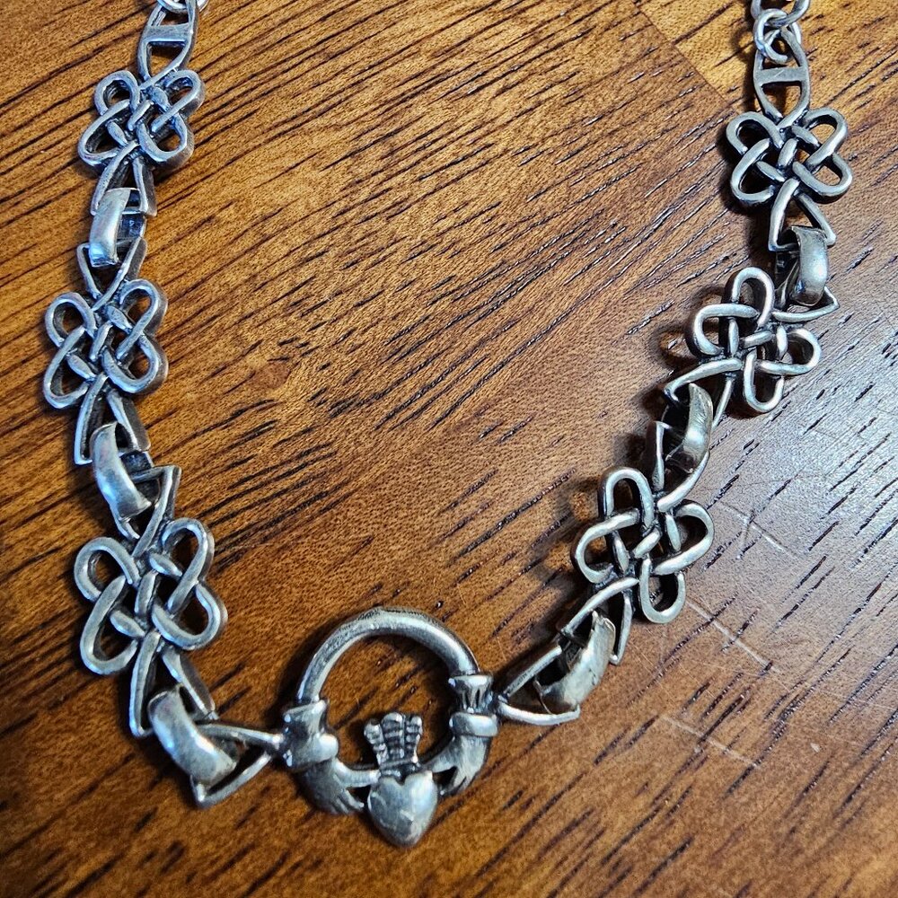 Celtic Infinity Love knots Claddagh Bracelet